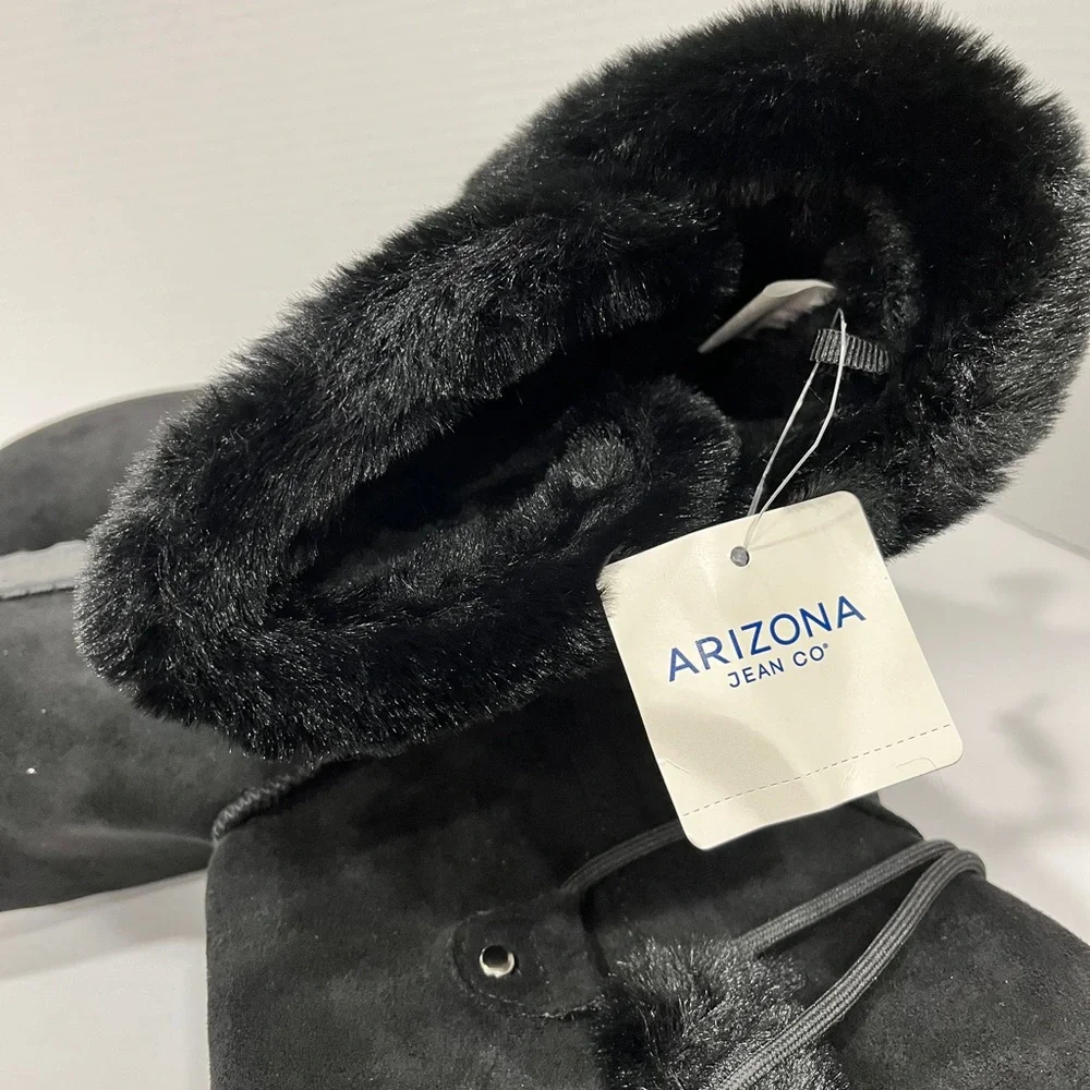 Arizona Jean‎ Co Womens Shawner Flat Heel Winter Boots. Size 9. Color: Black